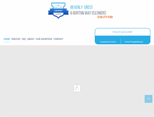 Tablet Screenshot of beverlycrestcleaners.com